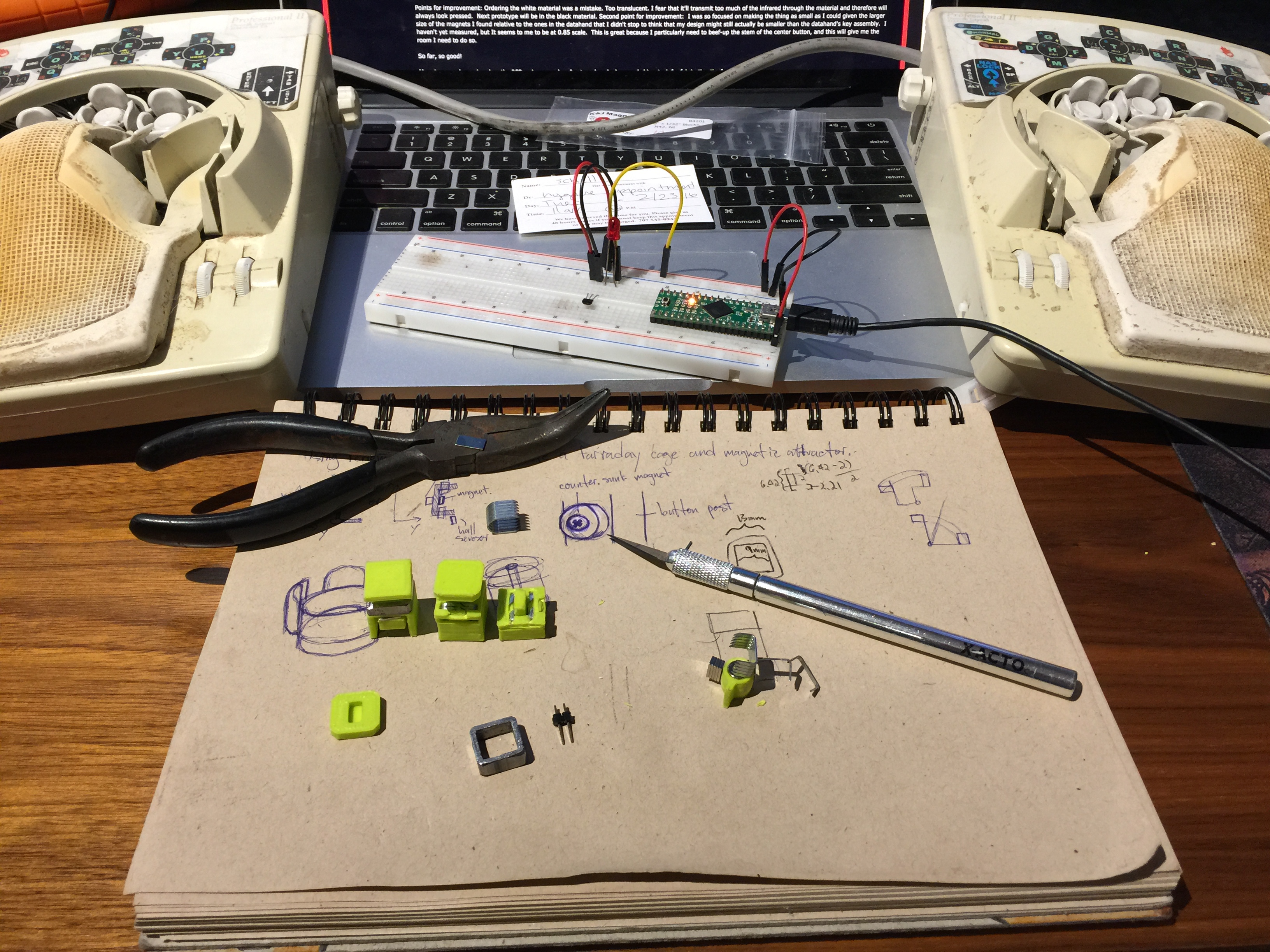 prototyping a new keyboard